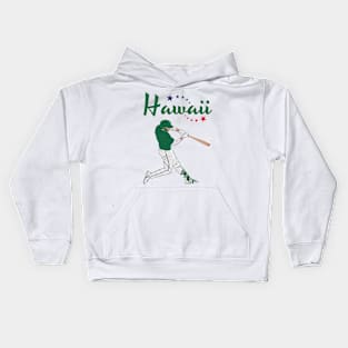 Hawaii USA Baseball Kids Hoodie